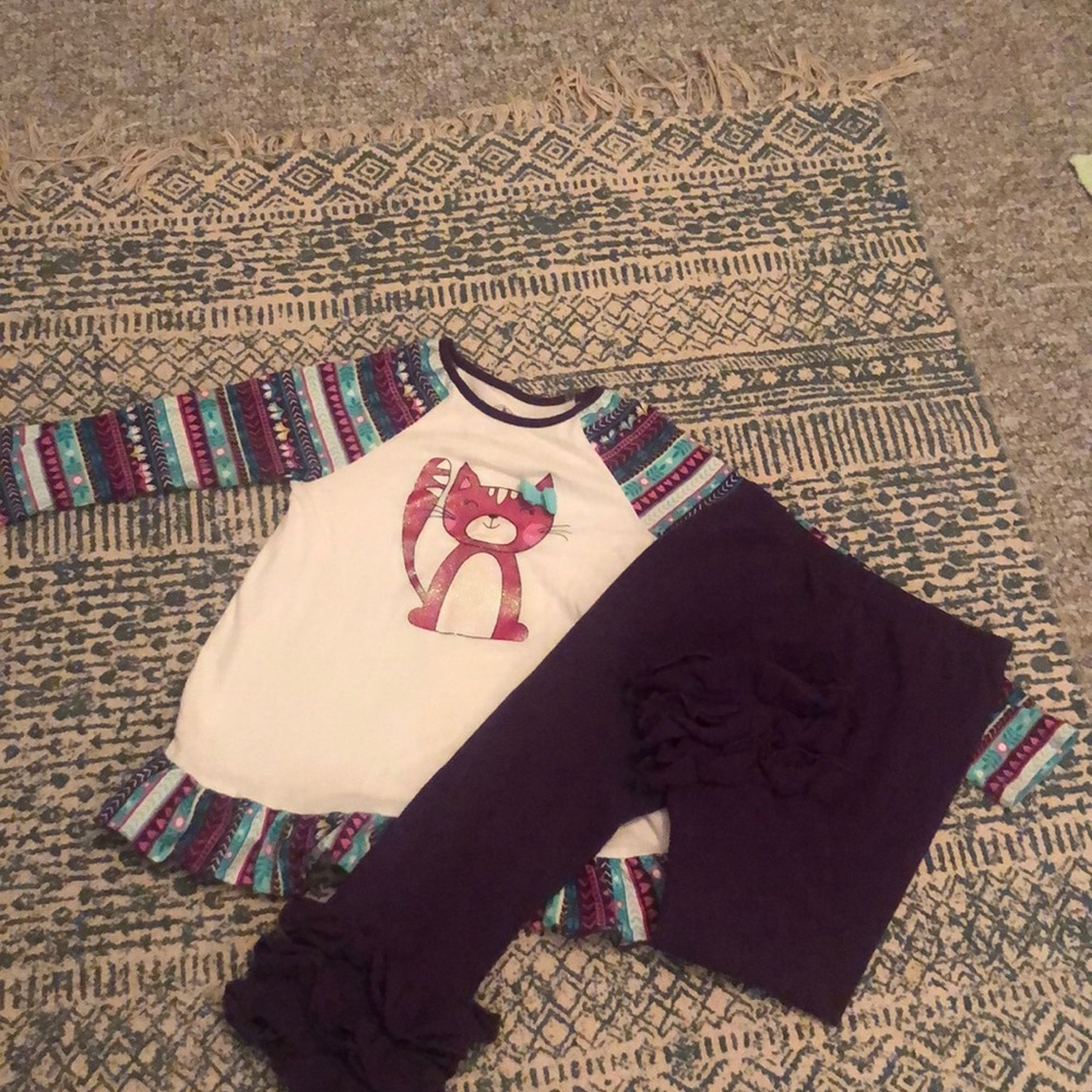 3T purple cat outfit